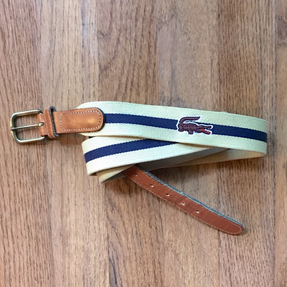 Vintage Mens Lacoste Belt